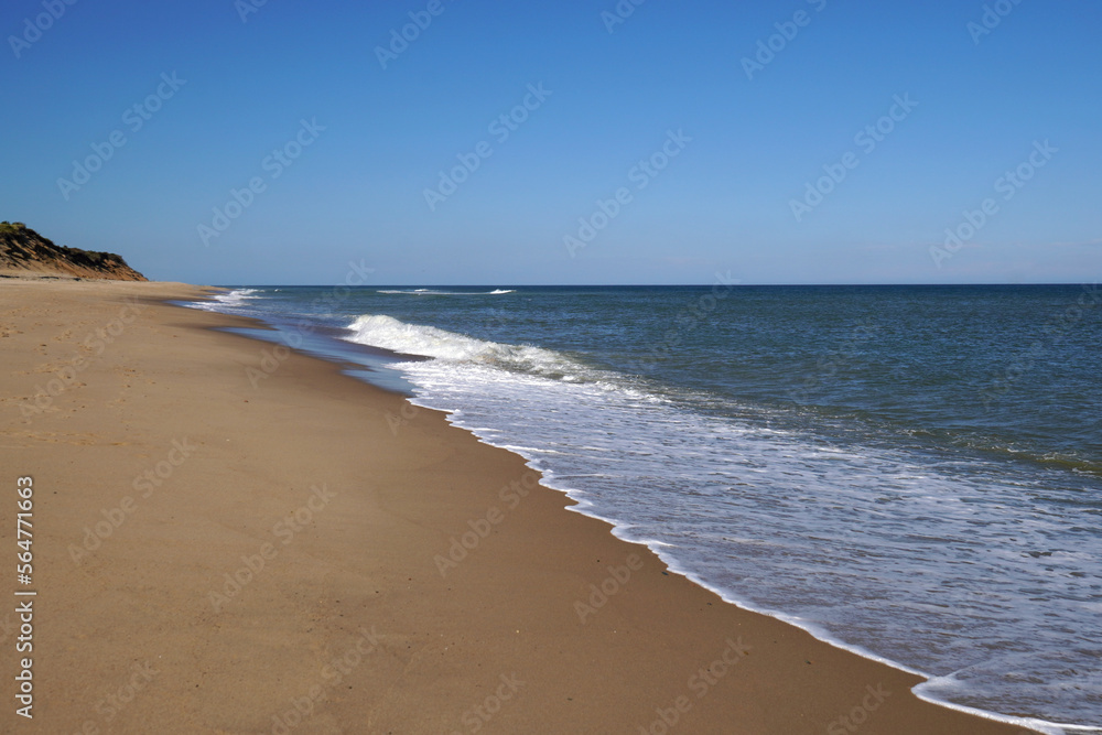 Waves Rolling in on Cape Cod Beach
