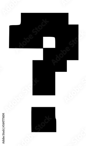 Glitchy Bitmap System Display Themed Block Font