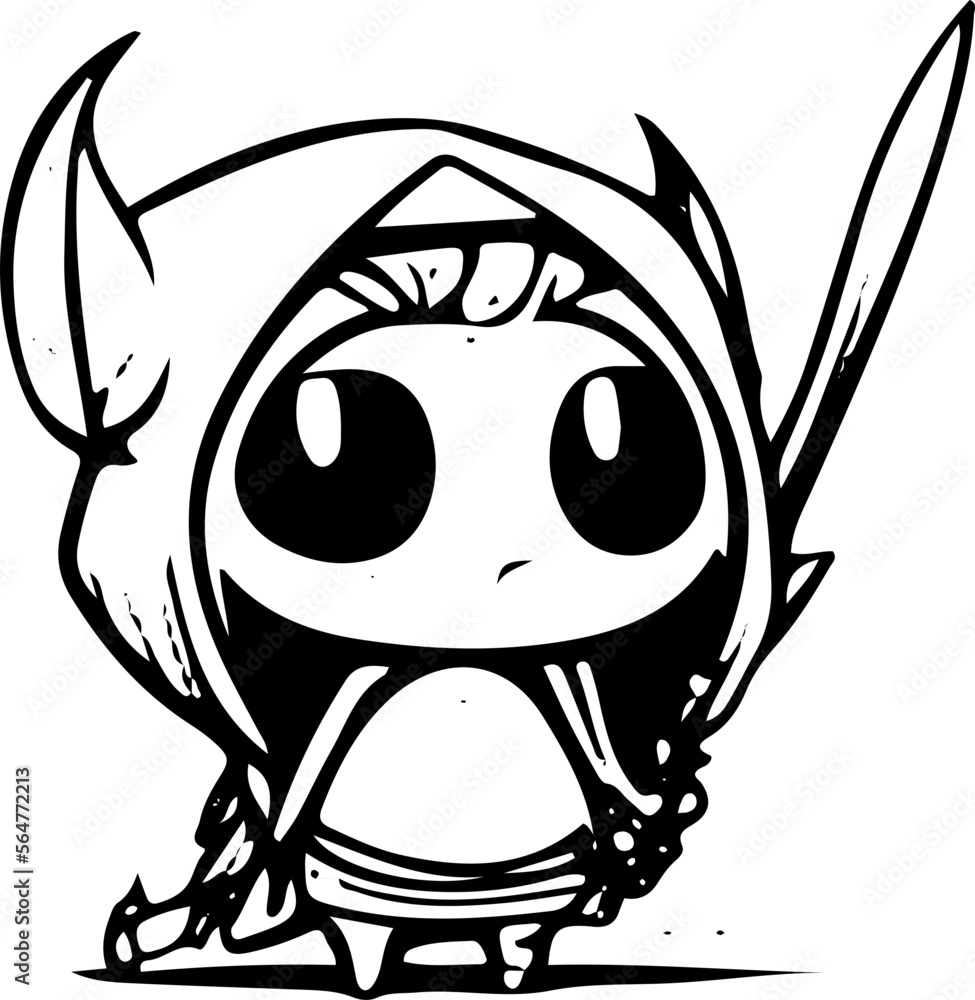 cartoon, cute, monster, eyes, graphics, illustrations, creature