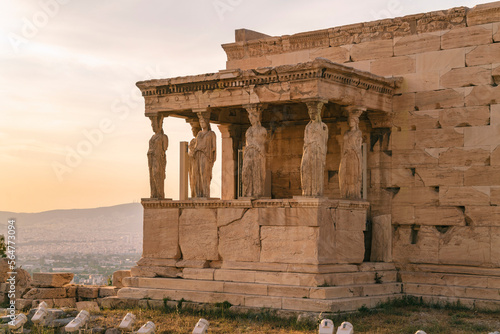TheHekatompedon Temple by the Acropolis in Athens
