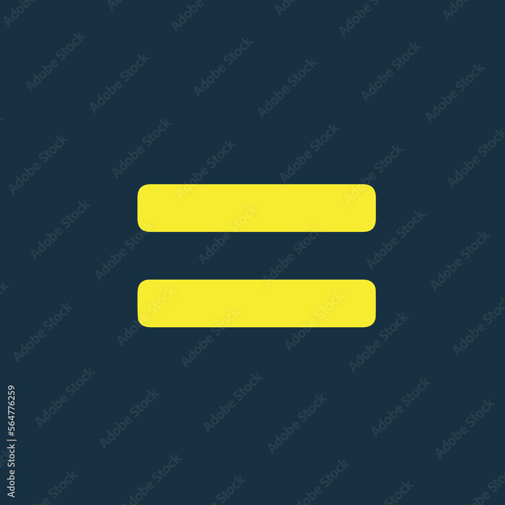 Descubrir 30+ imagen yellow equal sign blue background