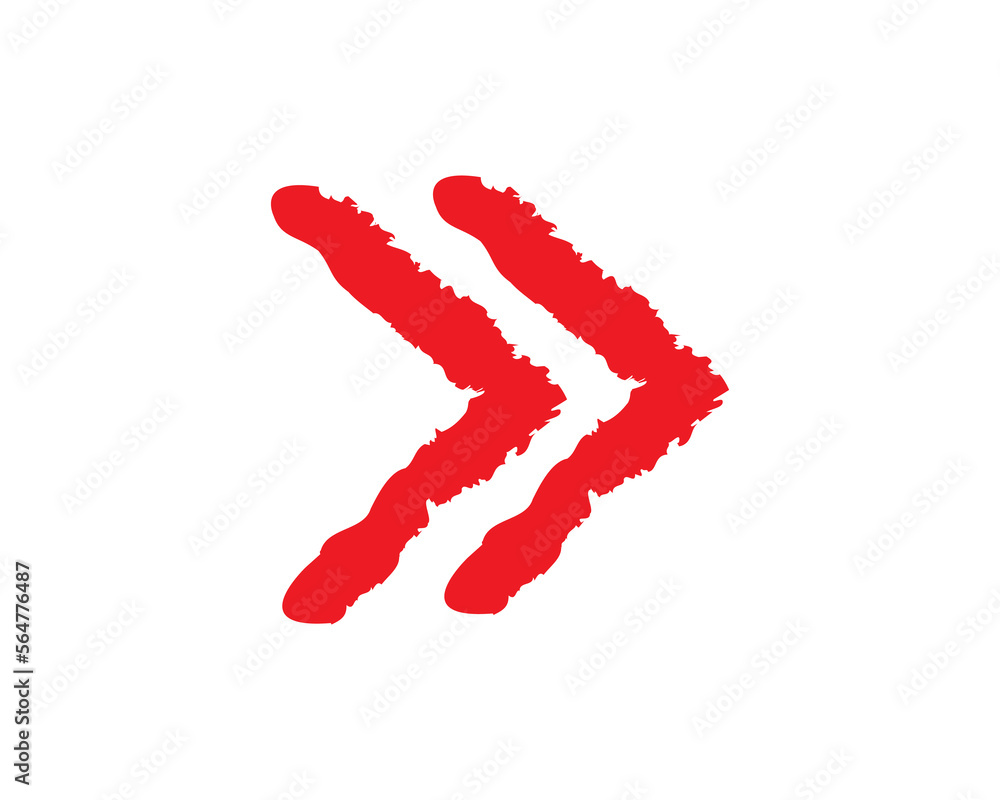 The red arrow icon. The red arrow. vector artwork The red arrow icon. The red arrow. vector artwork