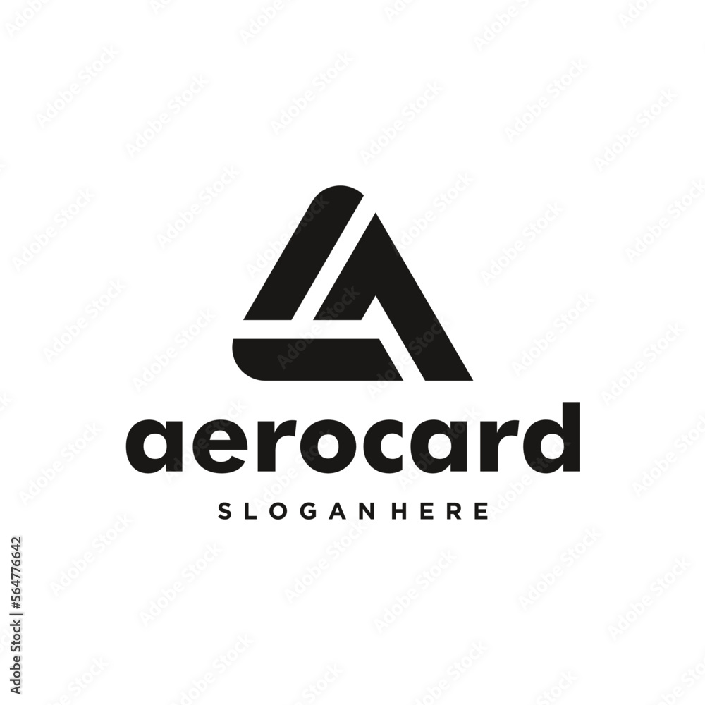 Simple Letter A Triangle Logo Design. Alphabet Business and Brand Identity Symbol Icon Design