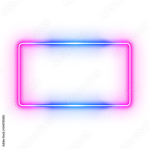 Neon Frame Blue And Pink