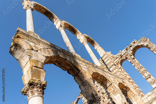 Arches at the ruins of Umayyad in Anjar, Bekaa valley, Lebanon photo