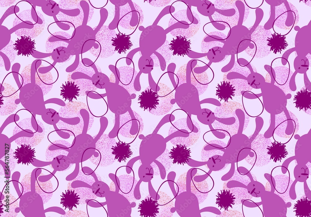 Cartoon animals seamless Easter eggs and rabbit bunnies pattern for wrapping paper and kids clothes print Cartoon animals seamless Easter eggs and rabbit bunnies pattern for wrapping paper and kids clothes print