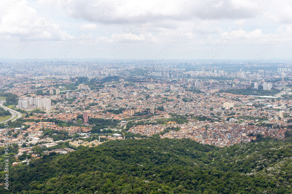 Panoramic view on the hike Pico do Jaragua, Brazil, São Paulo