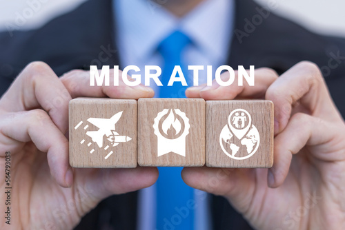 Photos Migration of the population from war and political persecution and repression