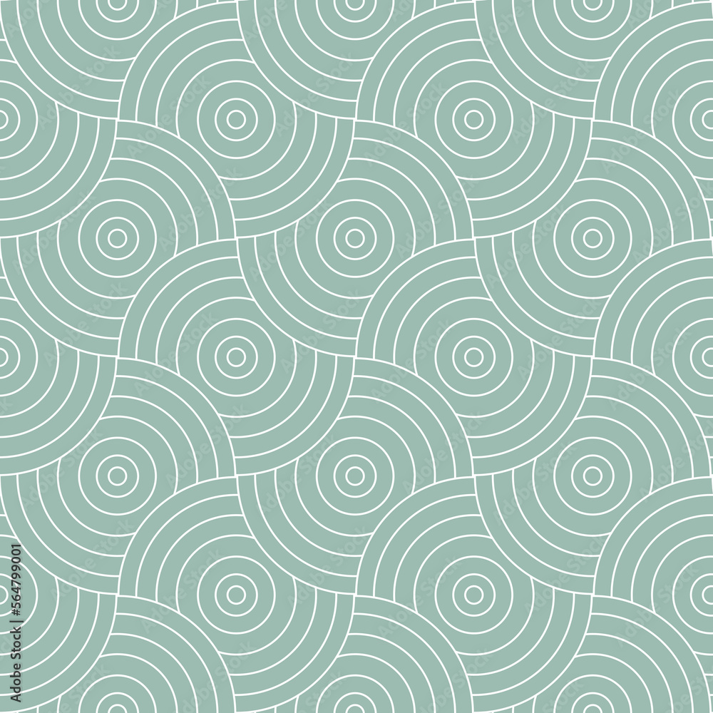 Circle  mint pattern.circle background.Modern stylish texture geometric tiles.