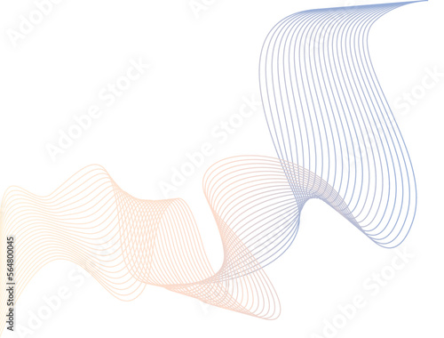 Abstract Line Wave - Curvy Lines Background - Abstract Wavy Background