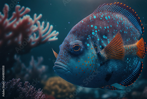 Ryba w podwodnym świecie