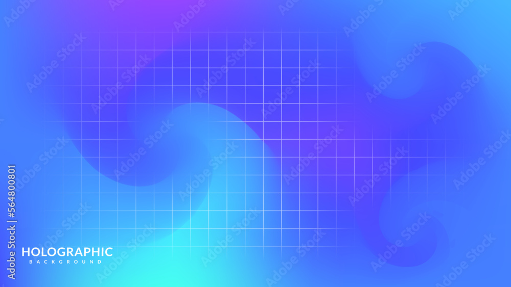 Abstract blurred gradation color background. Colorful liquid style. Holographic. Suitable for covers, screens, posters, banners and wallpapers.