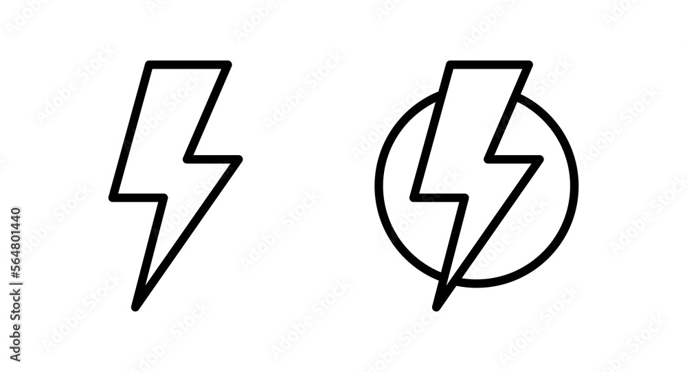 Lightning icon vector illustration. electric sign and symbol. power icon. energy sign Lightning icon vector illustration. electric sign and symbol. power icon. energy sign