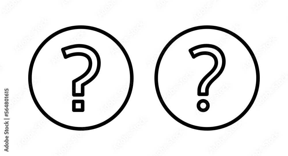 Question icon vector illustration. question mark sign and symbol Question icon vector illustration. question mark sign and symbol