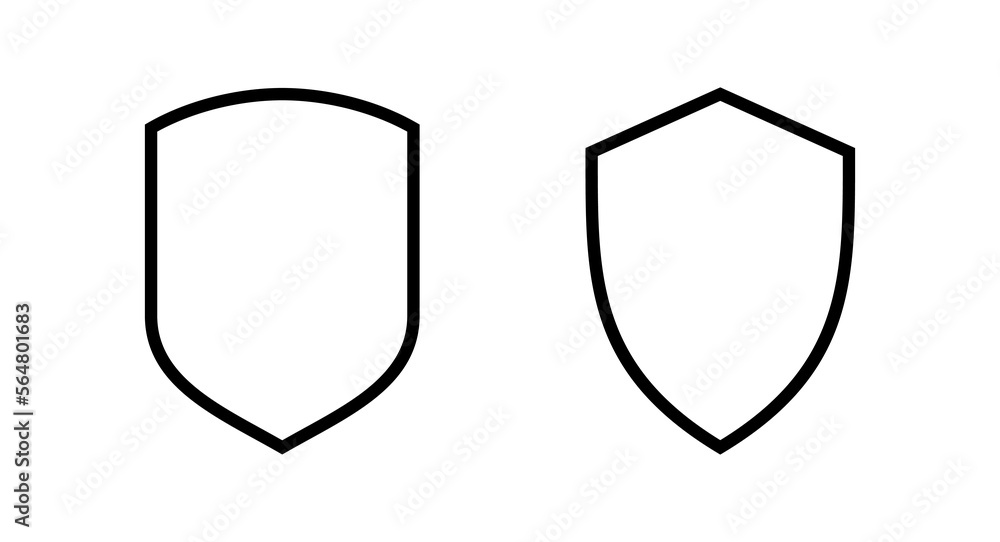 Shield icon vector illustration. Protection icon. Security sign and symbol Shield icon vector illustration. Protection icon. Security sign and symbol