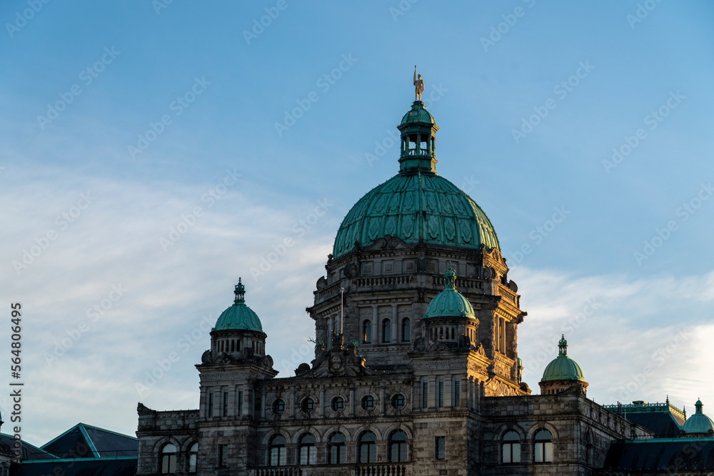 British Columbia Parliament Buildings architecture detail, Victoria, Canada
