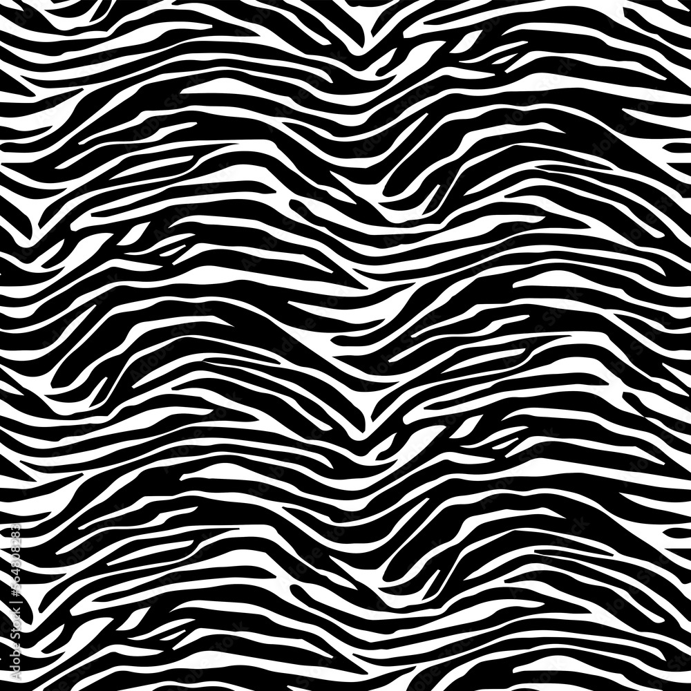 Illustration zebra fur, zebra skin.