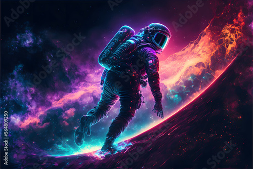astronaut in space © Demencial Studies
