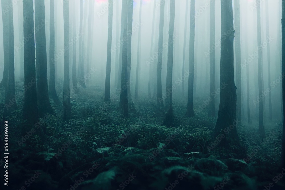 A photo of a foggy forest, showcasing the unique natural beauty and atmosphere of this environment. A photo of a foggy forest, showcasing the unique natural beauty and atmosphere of this environment.