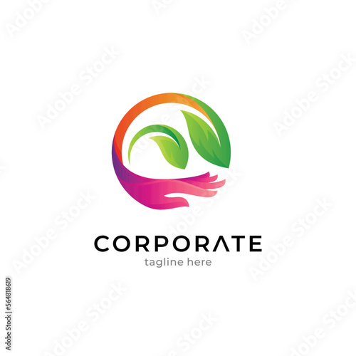 Nature and environment care logo vector