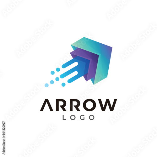 Up arrow logo template