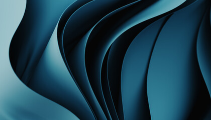 Floating blue fabric