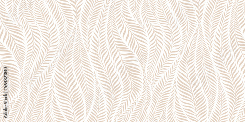 Luxury seamless pattern with palm leaves. Modern stylish floral background. photo