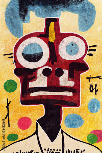 Hand-drawn art portrait