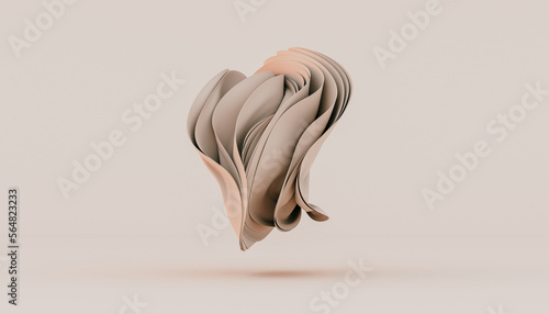 Floating beige fabric photo