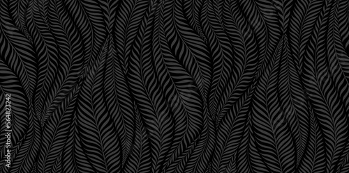 Luxury seamless pattern with palm leaves. Modern stylish floral background.