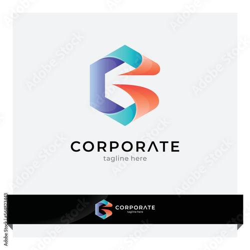 Free Download hexagon letter C logo - GFXLoad