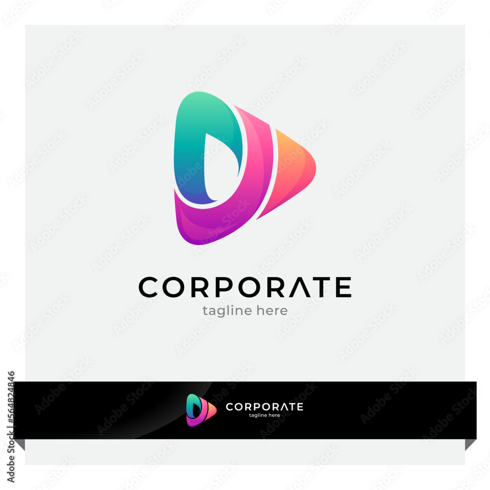 simple media play or arrow logo simple media play or arrow logo