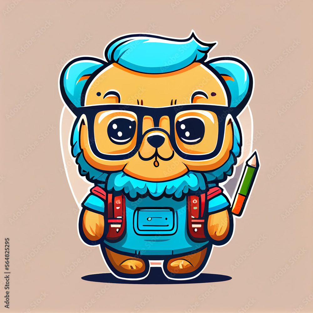 illustration of cute mascot Generative
