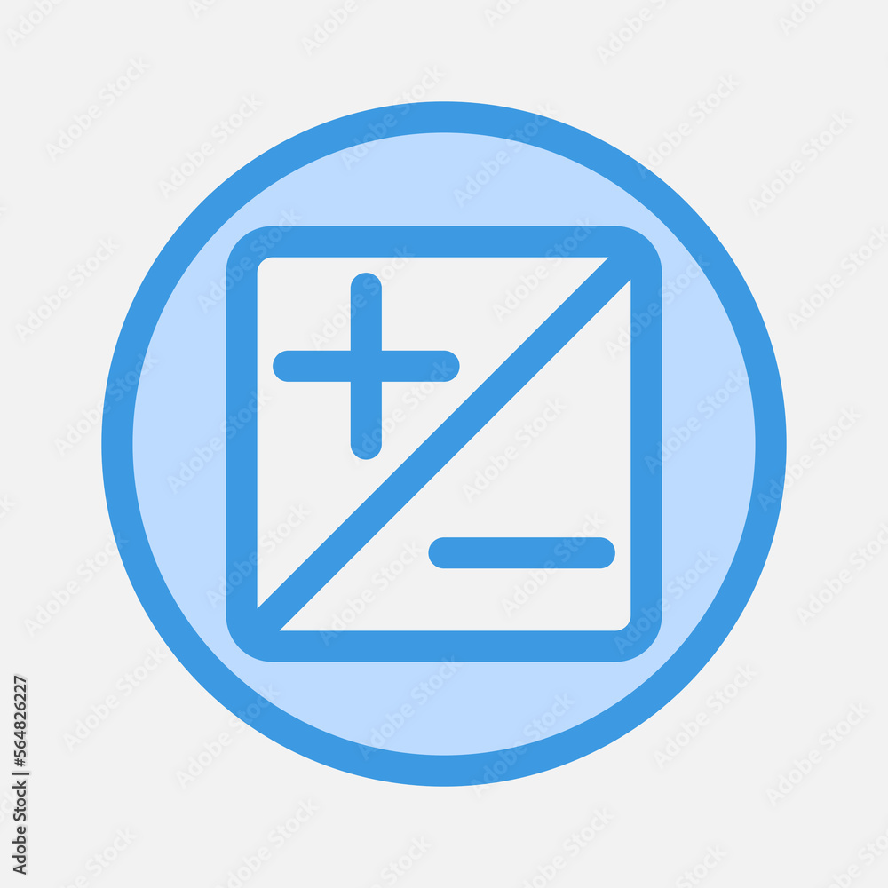 Exposure icon in blue style about camera, use for website mobile app presentation Exposure icon in blue style about camera, use for website mobile app presentation