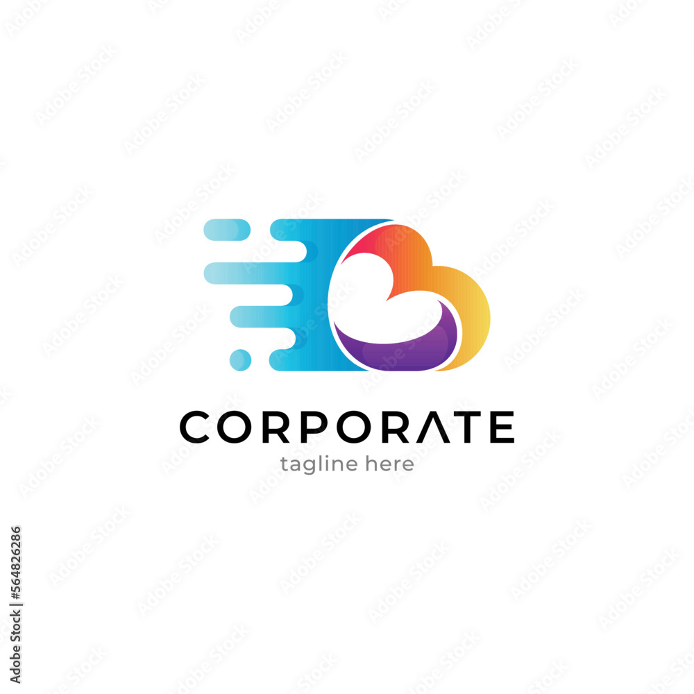 heart or love logo with fast motion effect heart or love logo with fast motion effect