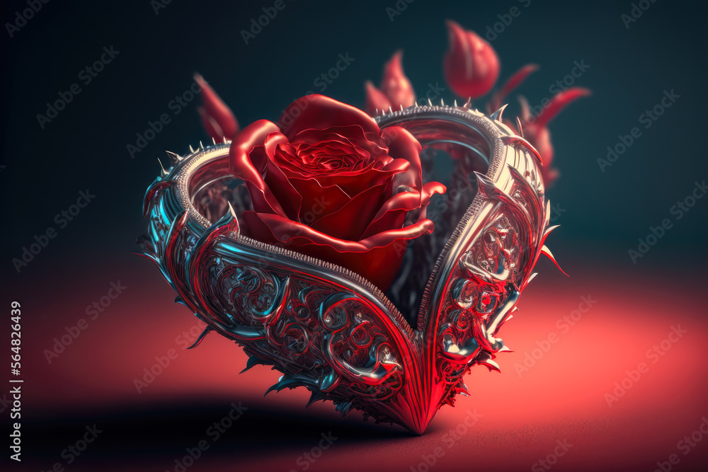 Couronne De Bienvenue Saint-Valentin - Rouge, Rose, Cœur - Déco Hibou - Fait Main
