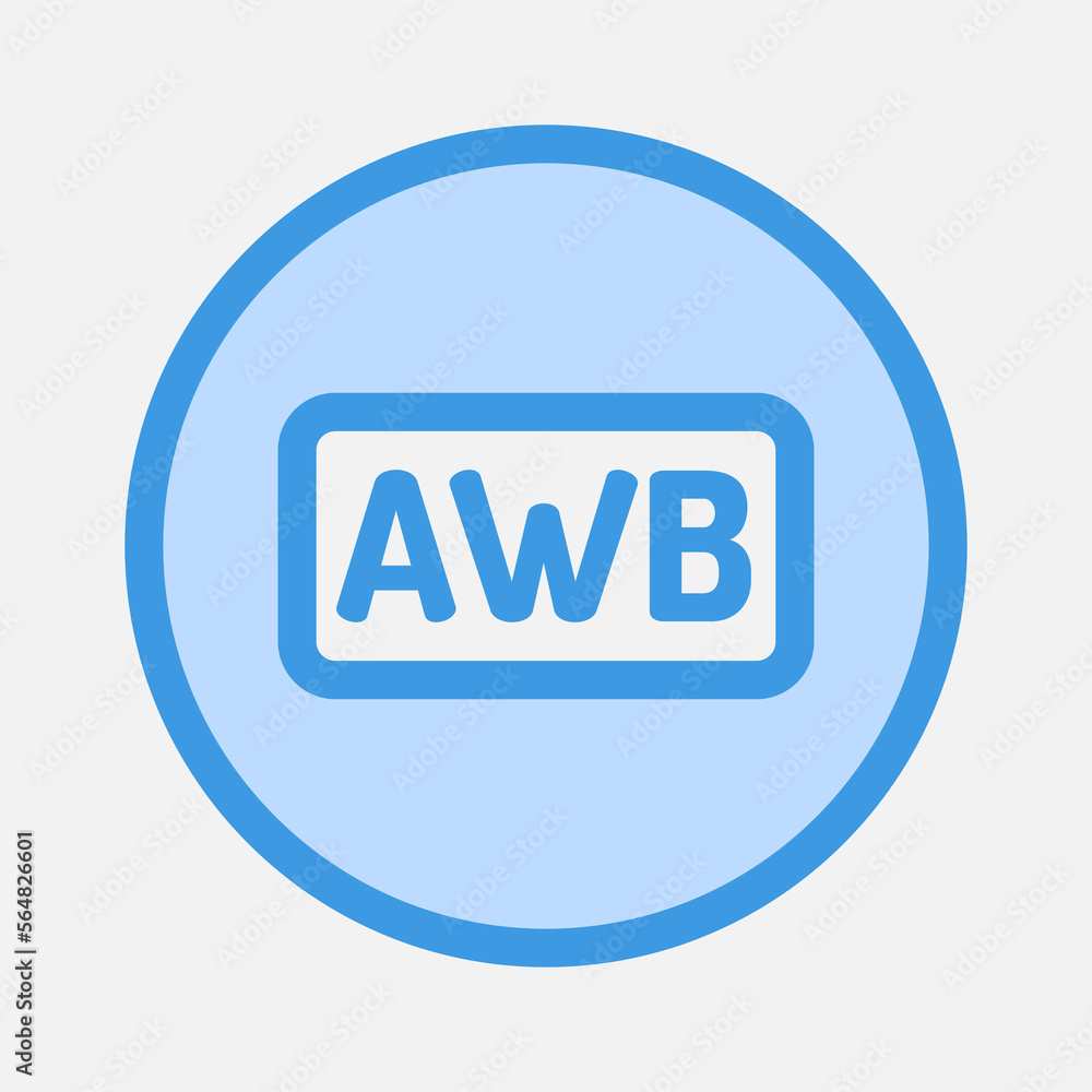 White balance icon in blue style about camera, use for website mobile app presentation White balance icon in blue style about camera, use for website mobile app presentation