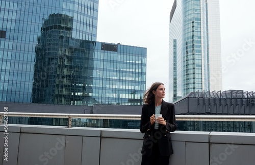 A coffe break on a terrace photo