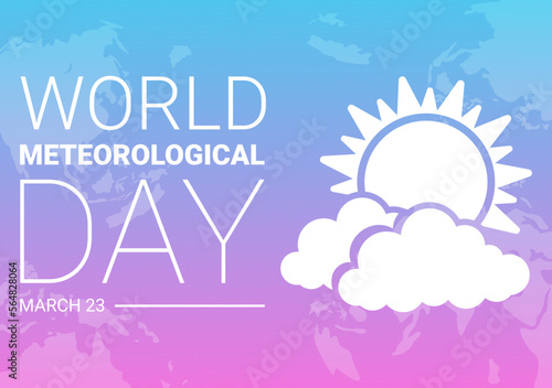 World Meteorological Day Illustration with Meteorology Science and Researching Weather in Flat Cartoon Hand Drawn for Landing Page Templates