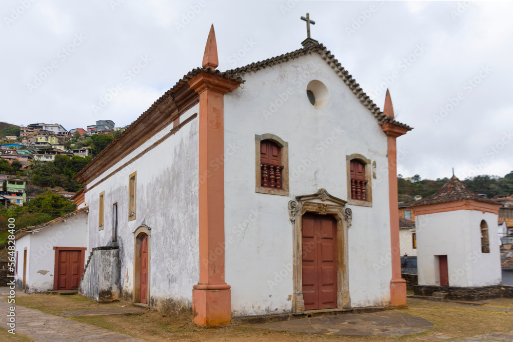 Side view of Immaculate Conception chuch, Ouro Preto,MG, Brazil
