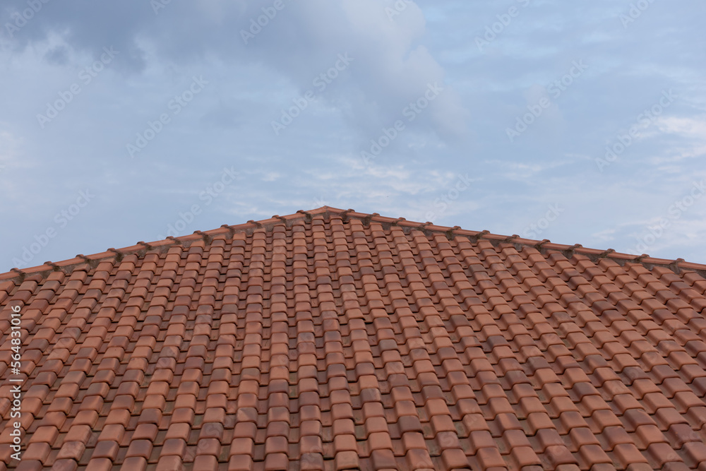 roof tiles on a roof roof tiles on a roof