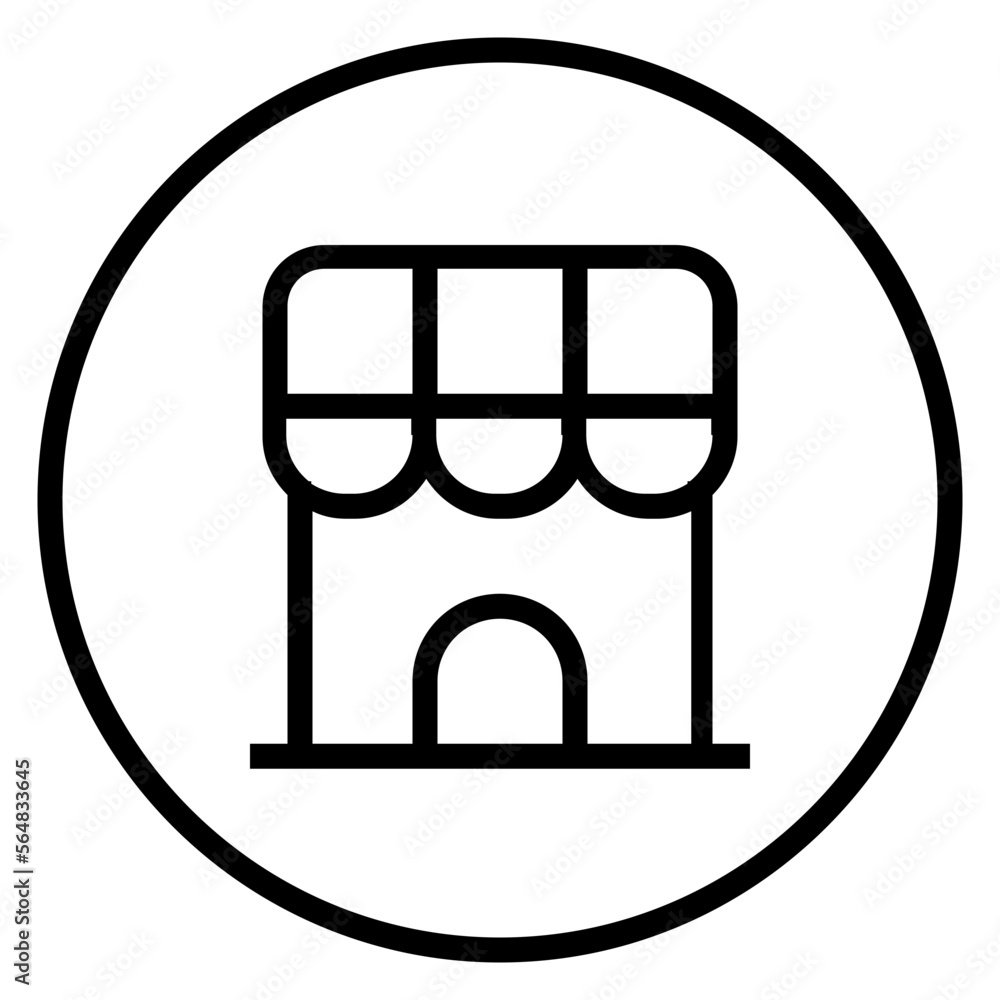Shop Circular line icon Shop Circular line icon