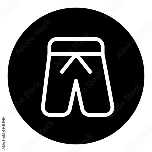 Boardshorts Circular glyph icon