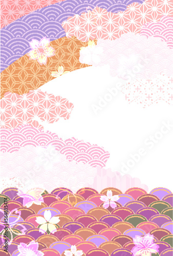 桜　春　和柄　背景