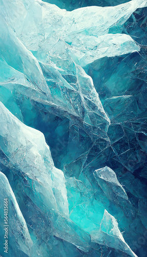 ice background abstract high quality illustration Generative AI Content by Midjourney