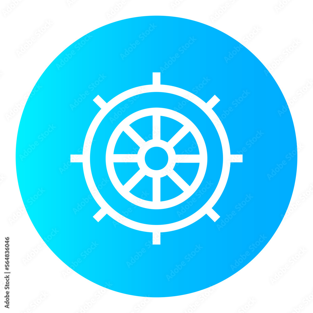 Ship Circular gradient icon Ship Circular gradient icon