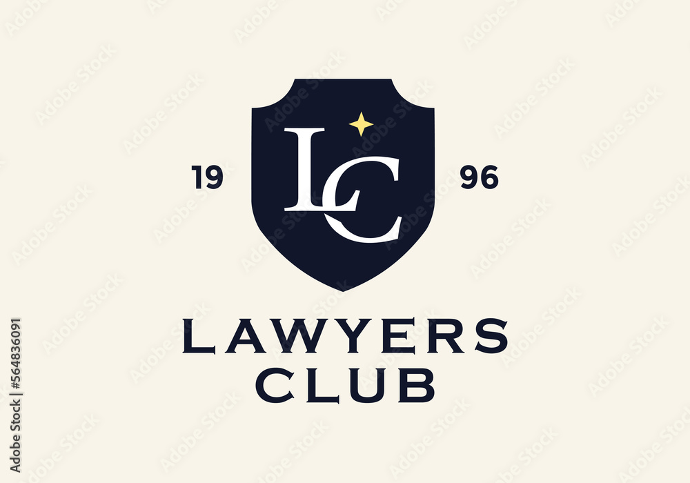 letter L, C frame shield logo suitable for Law and Attorney Logo.