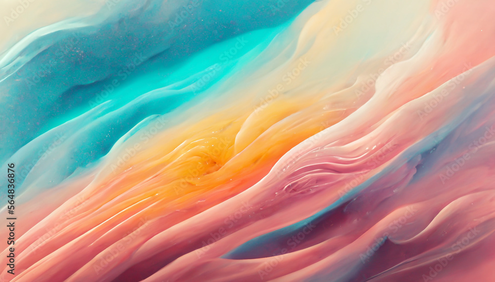 3d 8k 16k fluid pastel color paintbrush strokes illustration Generative ...