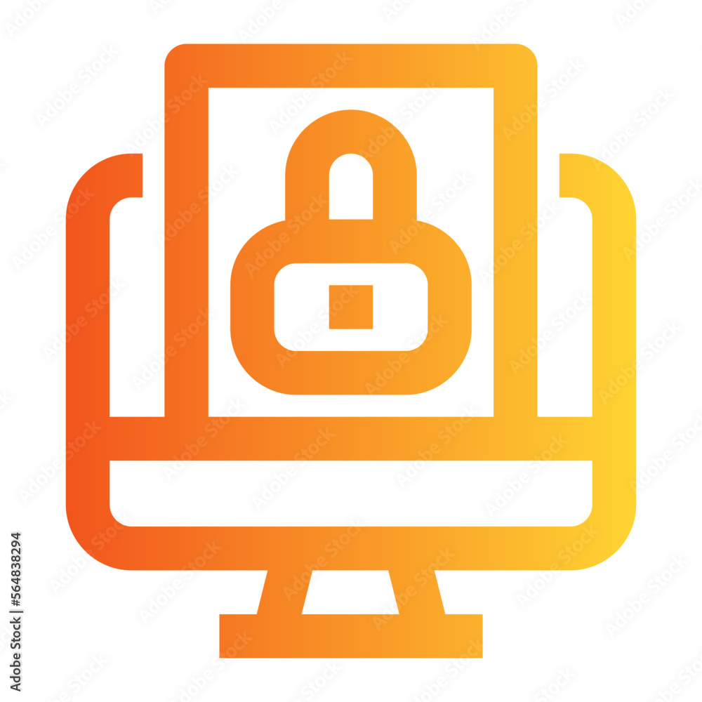 computer gradient icon computer gradient icon