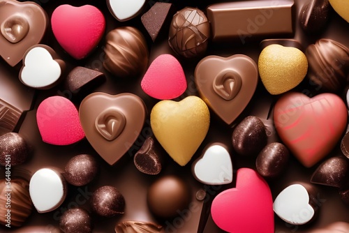 Valentine's Day Chocolates Generative AI © JenAEye
